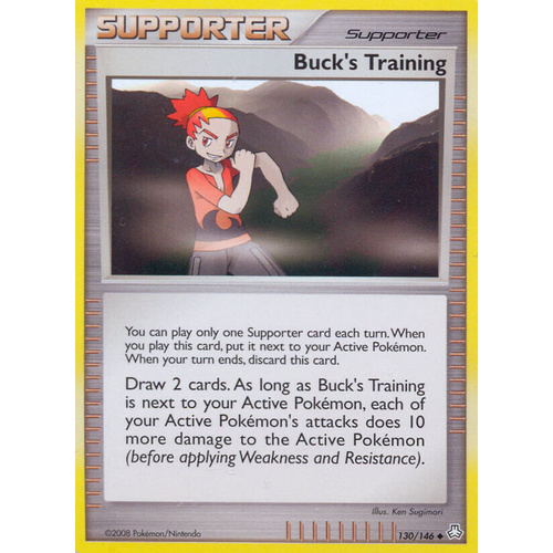 Buck's Training 130/146 DP Legends Awakened Uncommon Trainer Pokemon Card NEAR MINT TCG
