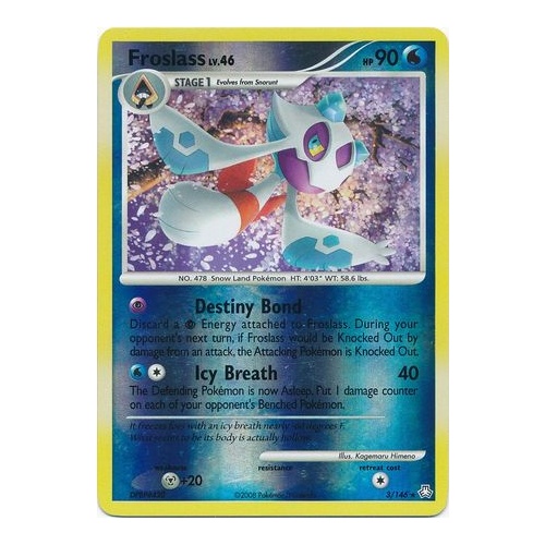Froslass 3/146 DP Legends Awakened Reverse Holo Rare Pokemon Card NEAR MINT TCG