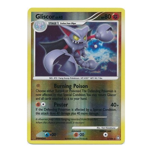 Gliscor 5/146 DP Legends Awakened Reverse Holo Rare Pokemon Card NEAR MINT TCG