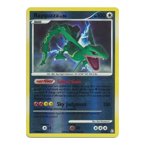 Rayquaza 14/146 DP Legends Awakened Reverse Holo Rare Pokemon Card NEAR MINT TCG