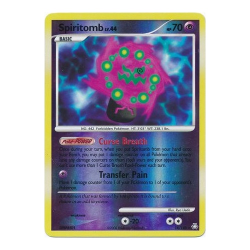 Pokémon TCG Spiritomb Legends Awakened 16 Holo Holo Rare