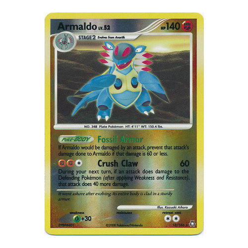 Armaldo 18/146 DP Legends Awakened Reverse Holo Rare Pokemon Card NEAR MINT TCG