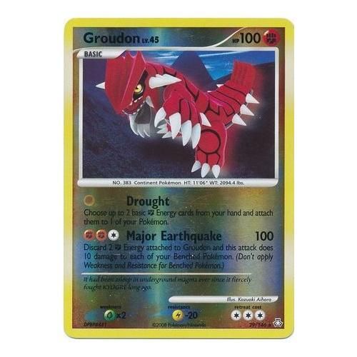 Groudon 29/146 DP Legends Awakened Reverse Holo Rare Pokemon Card NEAR MINT TCG