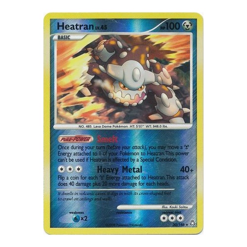 Heatran 30/146 DP Legends Awakened Reverse Holo Rare Pokemon Card NEAR MINT TCG