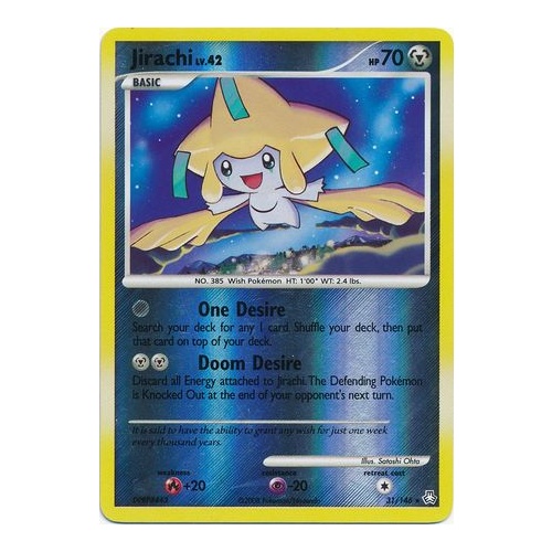 Jirachi 31/146 DP Legends Awakened Reverse Holo Rare Pokemon Card NEAR MINT TCG
