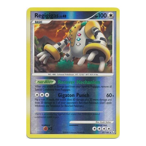 Regigigas 37/146 DP Legends Awakened Reverse Holo Rare Pokemon Card NEAR MINT TCG