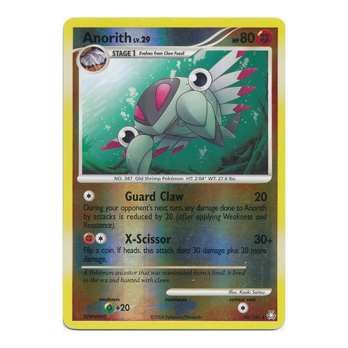 Anorith 46/146 DP Legends Awakened Reverse Holo Uncommon Pokemon Card NEAR MINT TCG