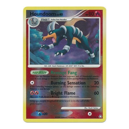 Houndoom 57/146 DP Legends Awakened Reverse Holo Uncommon Pokemon Card NEAR MINT TCG