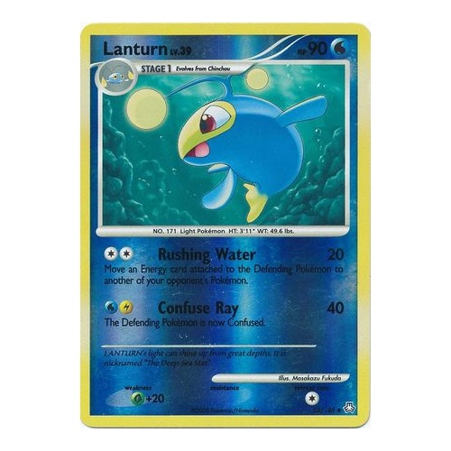 Lanturn 58/146 DP Legends Awakened Reverse Holo Uncommon Pokemon Card NEAR MINT TCG