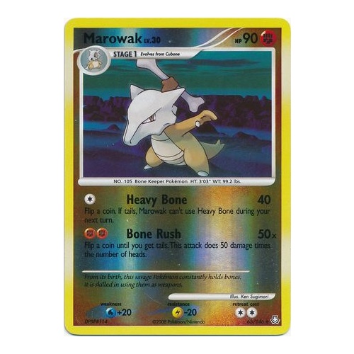 Marowak 63/146 DP Legends Awakened Reverse Holo Uncommon Pokemon Card NEAR MINT TCG