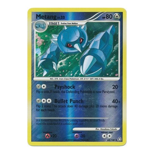 Metang 65/146 DP Legends Awakened Reverse Holo Uncommon Pokemon Card NEAR MINT TCG