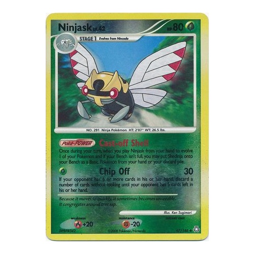 Ninjask 67/146 DP Legends Awakened Reverse Holo Uncommon Pokemon Card NEAR MINT TCG