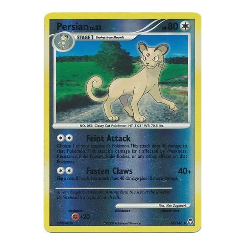 Persian 68/146 DP Legends Awakened Reverse Holo Uncommon Pokemon Card NEAR MINT TCG