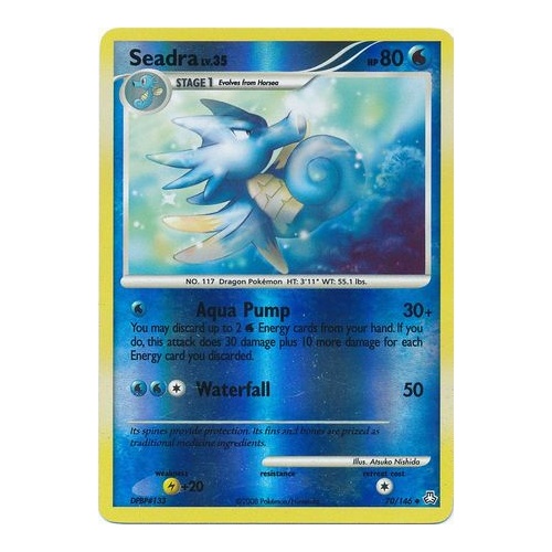 Seadra 70/146 DP Legends Awakened Reverse Holo Uncommon Pokemon Card NEAR MINT TCG