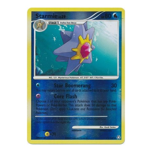 Starmie 71/146 DP Legends Awakened Reverse Holo Uncommon Pokemon Card NEAR MINT TCG