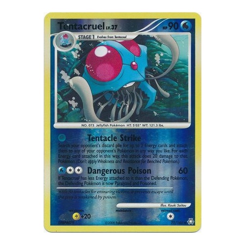 Tentacruel 75/146 DP Legends Awakened Reverse Holo Uncommon Pokemon Card NEAR MINT TCG