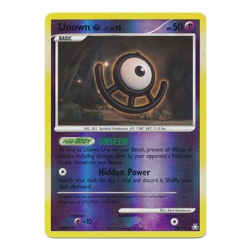 Unown U 78/146 DP Legends Awakened Reverse Holo Uncommon Pokemon Card NEAR MINT TCG