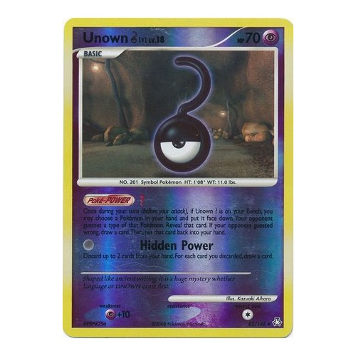 Unown ? 82/146 DP Legends Awakened Reverse Holo Uncommon Pokemon Card NEAR MINT TCG