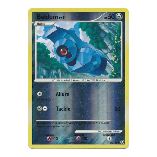 Beldum 84/146 DP Legends Awakened Reverse Holo Common Pokemon Card NEAR MINT TCG