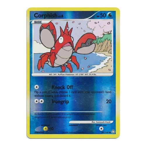 Corphish 89/146 DP Legends Awakened Reverse Holo Common Pokemon Card NEAR MINT TCG