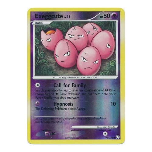 Exeggcute 93/146 DP Legends Awakened Reverse Holo Common Pokemon Card NEAR MINT TCG