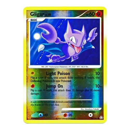 Gligar 94/146 DP Legends Awakened Reverse Holo Common Pokemon Card NEAR MINT TCG