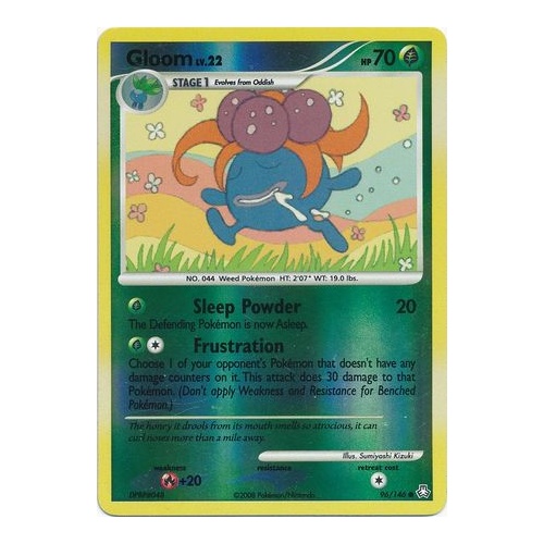 Gloom 96/146 DP Legends Awakened Reverse Holo Common Pokemon Card NEAR MINT TCG