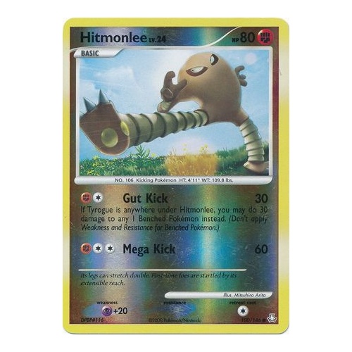 Hitmonlee 100/146 DP Legends Awakened Reverse Holo Common Pokemon Card NEAR MINT TCG