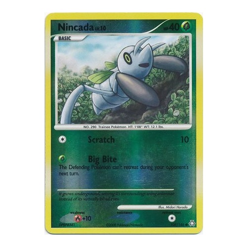 Nincada 108/146 DP Legends Awakened Reverse Holo Common Pokemon Card NEAR MINT TCG