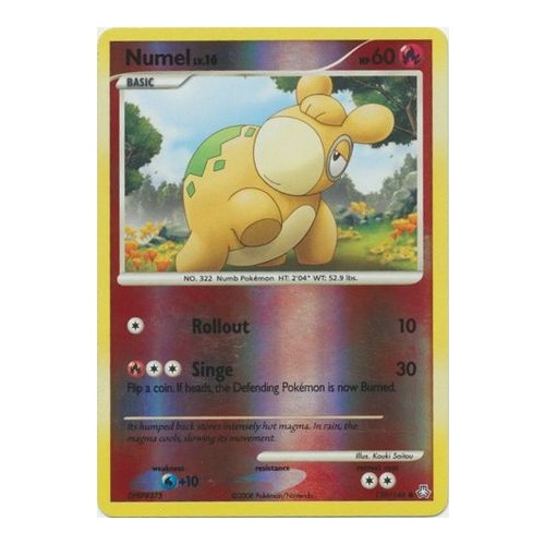 Numel 110/146 DP Legends Awakened Reverse Holo Common Pokemon Card NEAR MINT TCG