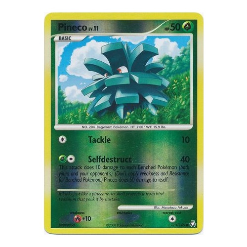 Pineco 113/146 DP Legends Awakened Reverse Holo Common Pokemon Card NEAR MINT TCG
