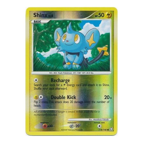 Shinx 118/146 DP Legends Awakened Reverse Holo Common Pokemon Card NEAR MINT TCG