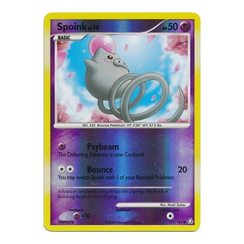 Spoink 121/146 DP Legends Awakened Reverse Holo Common Pokemon Card NEAR MINT TCG