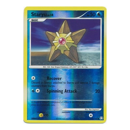 Staryu 122/146 DP Legends Awakened Reverse Holo Common Pokemon Card NEAR MINT TCG