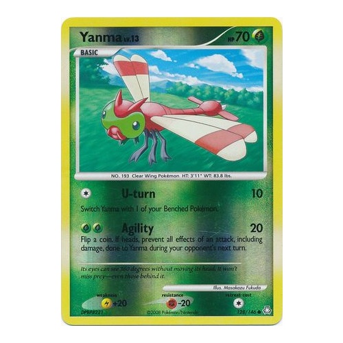 Yanma 128/146 DP Legends Awakened Reverse Holo Common Pokemon Card NEAR MINT TCG