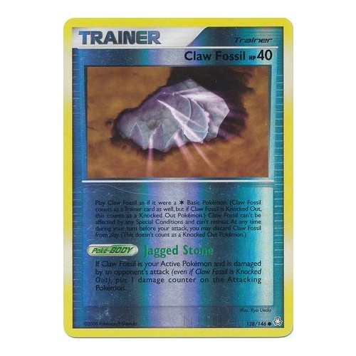 Claw Fossil 138/146 DP Legends Awakened Reverse Holo Common Trainer Pokemon Card NEAR MINT TCG