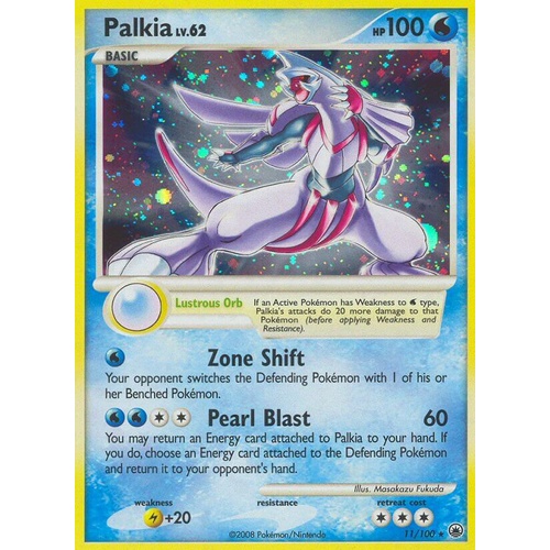 Palkia 11/100 DP Majestic Dawn Holo Rare Pokemon Card NEAR MINT TCG