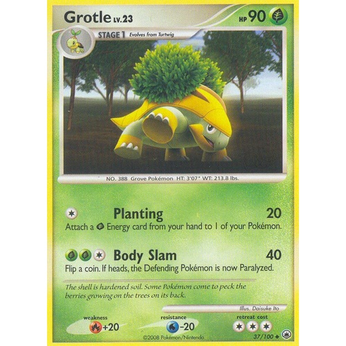 Grotle 37/100 DP Majestic Dawn Uncommon Pokemon Card NEAR MINT TCG