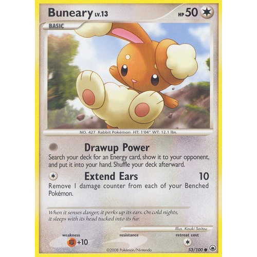 Buneary 53/100 DP Majestic Dawn Common Pokemon Card NEAR MINT TCG