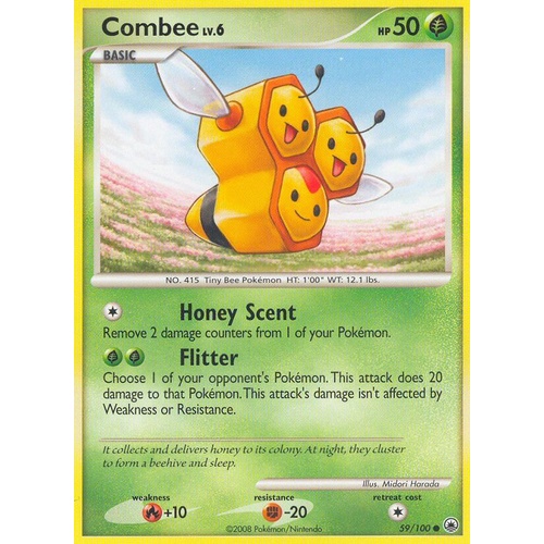 Combee 59/100 DP Majestic Dawn Common Pokemon Card NEAR MINT TCG