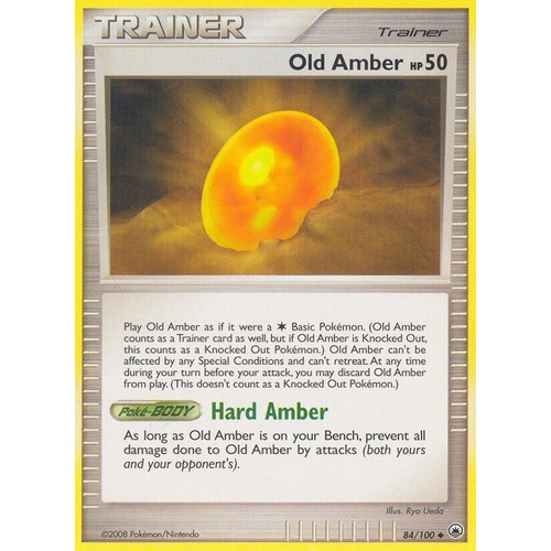 Old Amber 84/100 DP Majestic Dawn Uncommon Trainer Pokemon Card NEAR MINT TCG