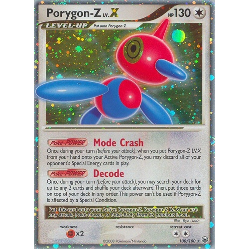 Porygon-Z Lv. X 100/100 DP Majestic Dawn Holo Ultra Rare Pokemon Card NEAR MINT TCG