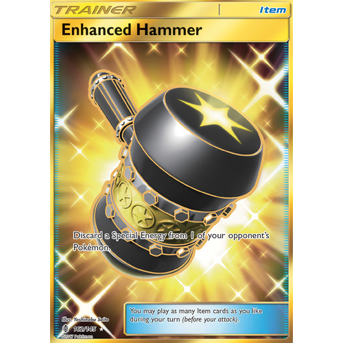 Enhanced Hammer 162/145 SM Guardians Rising Full Secret Rare Holo Pokemon Card
