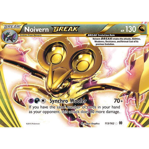 Noivern Break 113/162 XY Breakthrough Ultra Rare Holo Pokemon Card MINT TCG