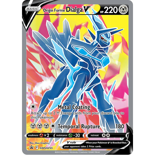 Origin Forme Dialga V SWSH255 Black Star Promo Pokemon Card NEAR MINT TCG