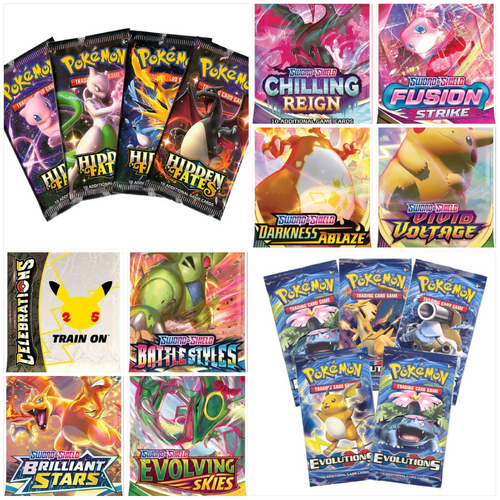 PACK BATTLE - 360 VARIETY BOOSTER PACKS 10 PACKS EACH!
