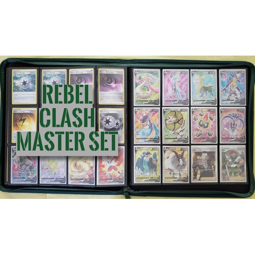 SWORD & SHIELD REBEL CLASH COMPLETE MASTER SET
