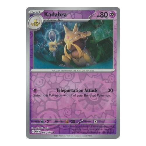 Kadabra 064/165 SV 151 Reverse Holo Uncommon Pokemon Card NEAR MINT TCG