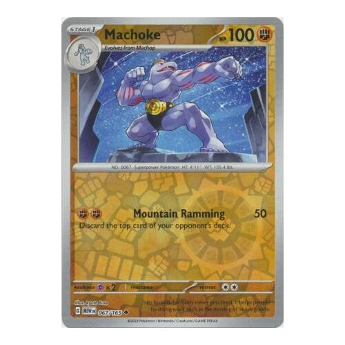 Machoke 067/165 SV 151 Reverse Holo Uncommon Pokemon Card NEAR MINT TCG