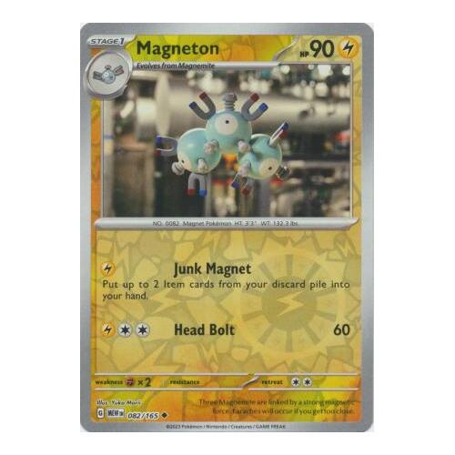 Magneton 082/165 SV 151 Reverse Holo Uncommon Pokemon Card NEAR MINT TCG